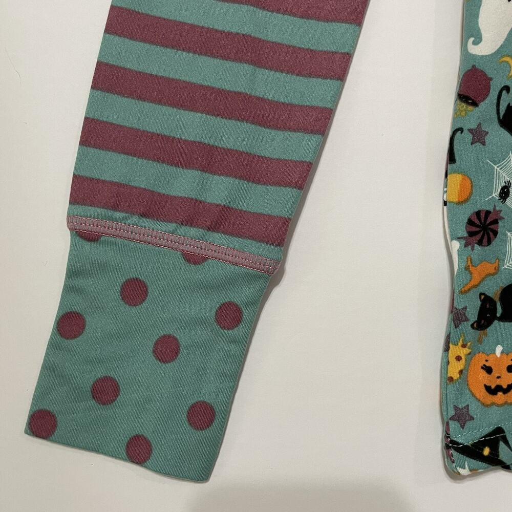 Matilda Jane Pajama Set HALLOWEEN FRIGHT NIGHT Girls Size 12 Purple Green NEW - Picture 7 of 12